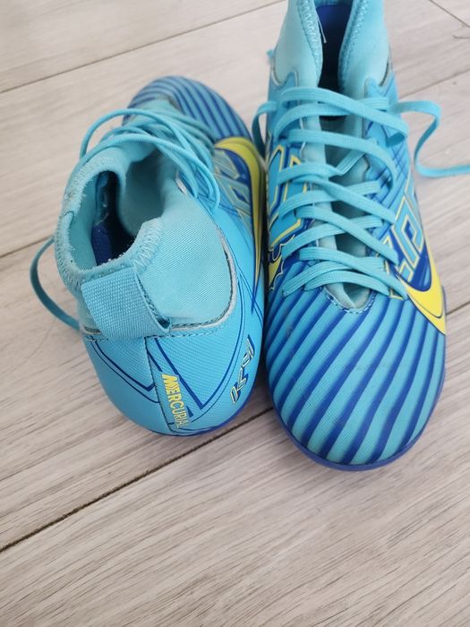 Papuci de fotbal Nike Kilian Mbappe Albaștri mărimea 38