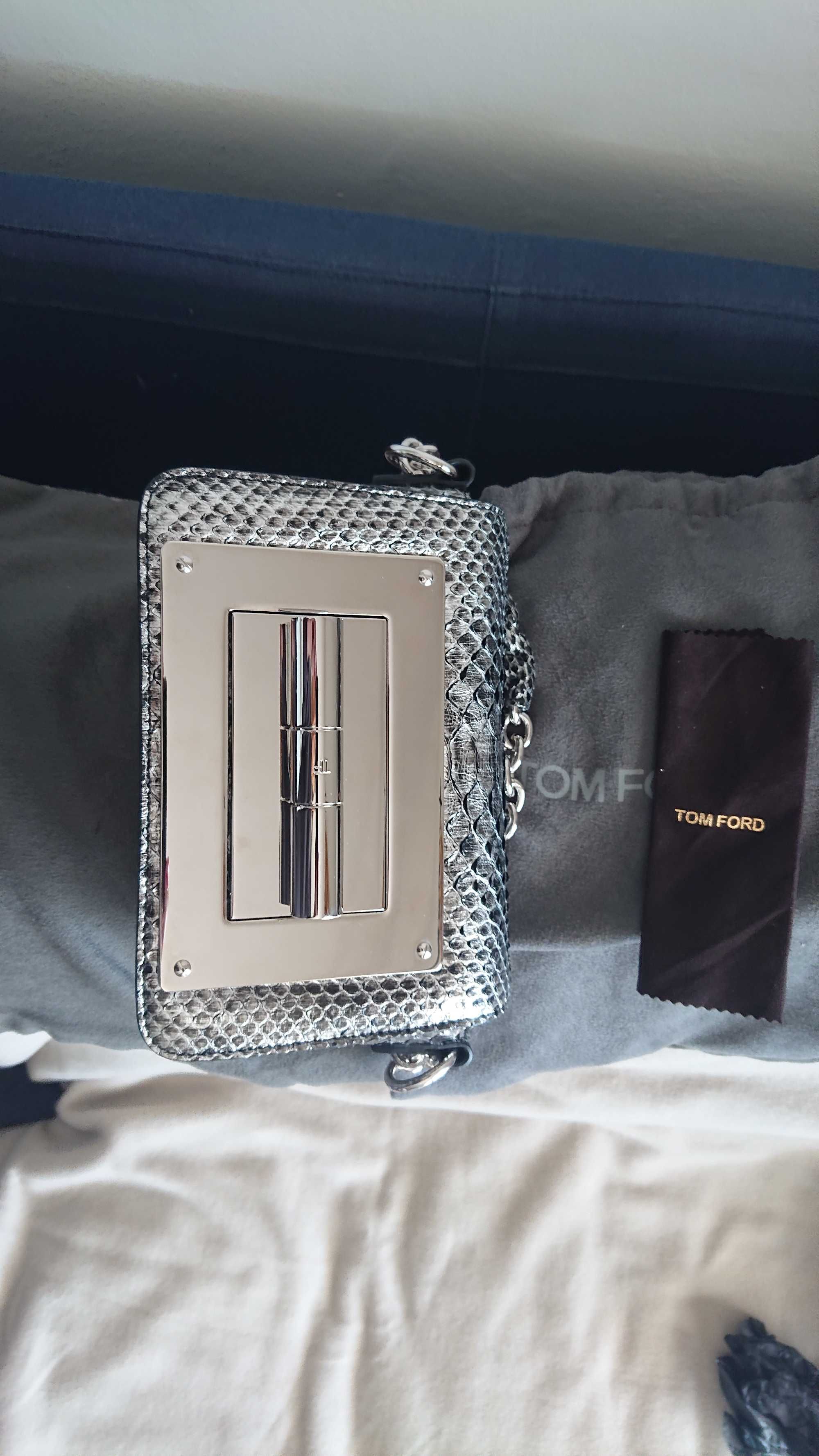 Tom Ford Natalia Silver Python