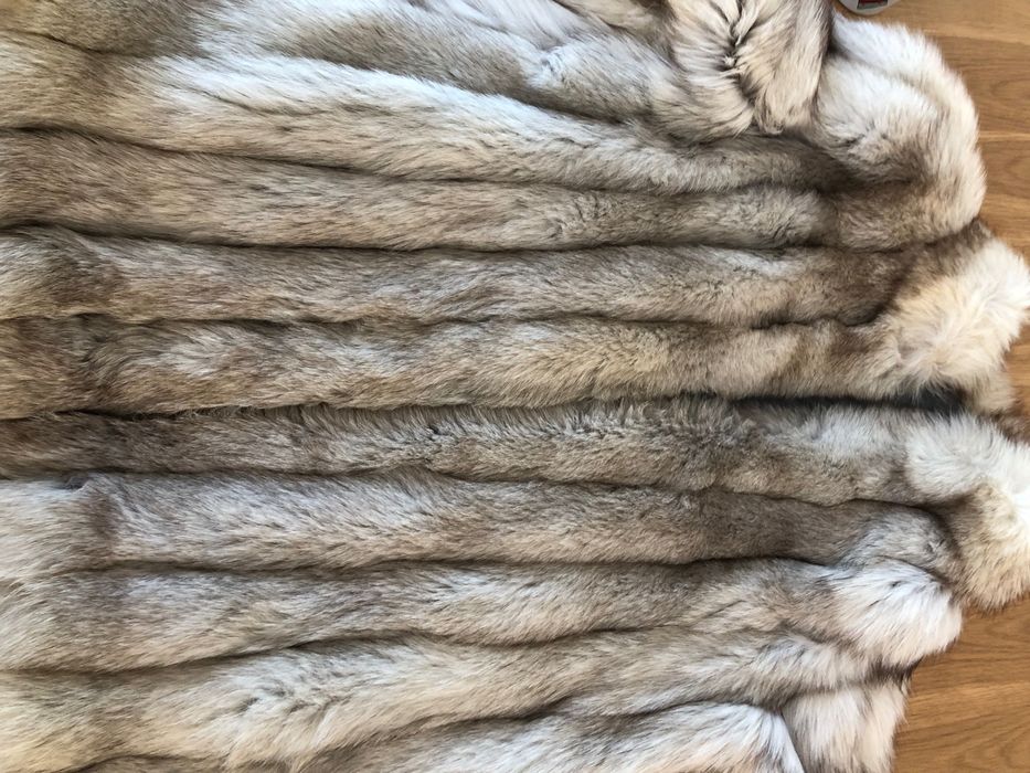 Haină blană vulpe femei mărime 42