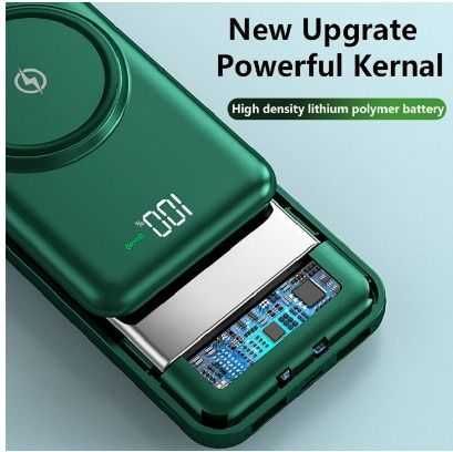 20000mAh безжичен преносим Power Bank цифров дисплей