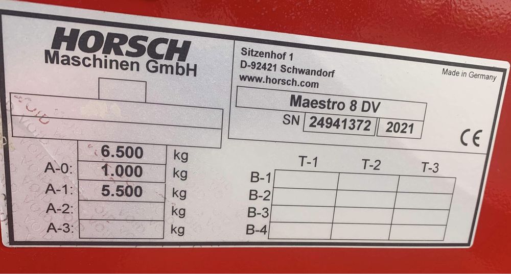 Semanatoare Horsch Maestro 8 DV