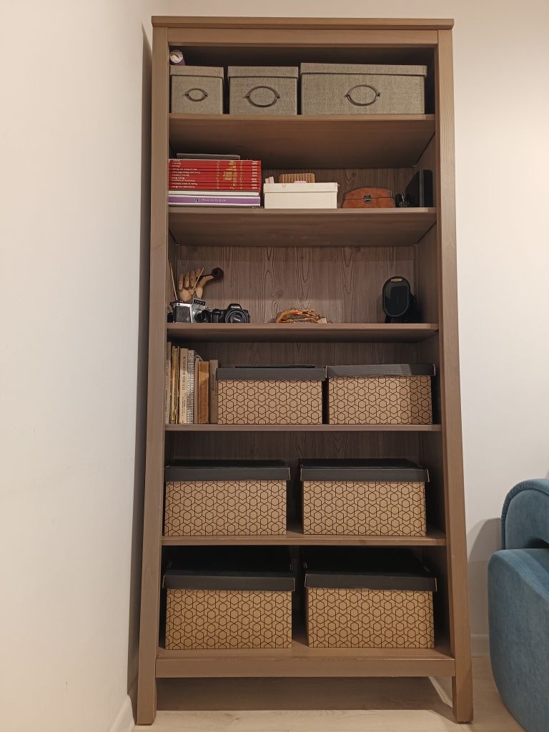 Bibliotecă, Hemnes dulap, vitrină Ikea 90x197