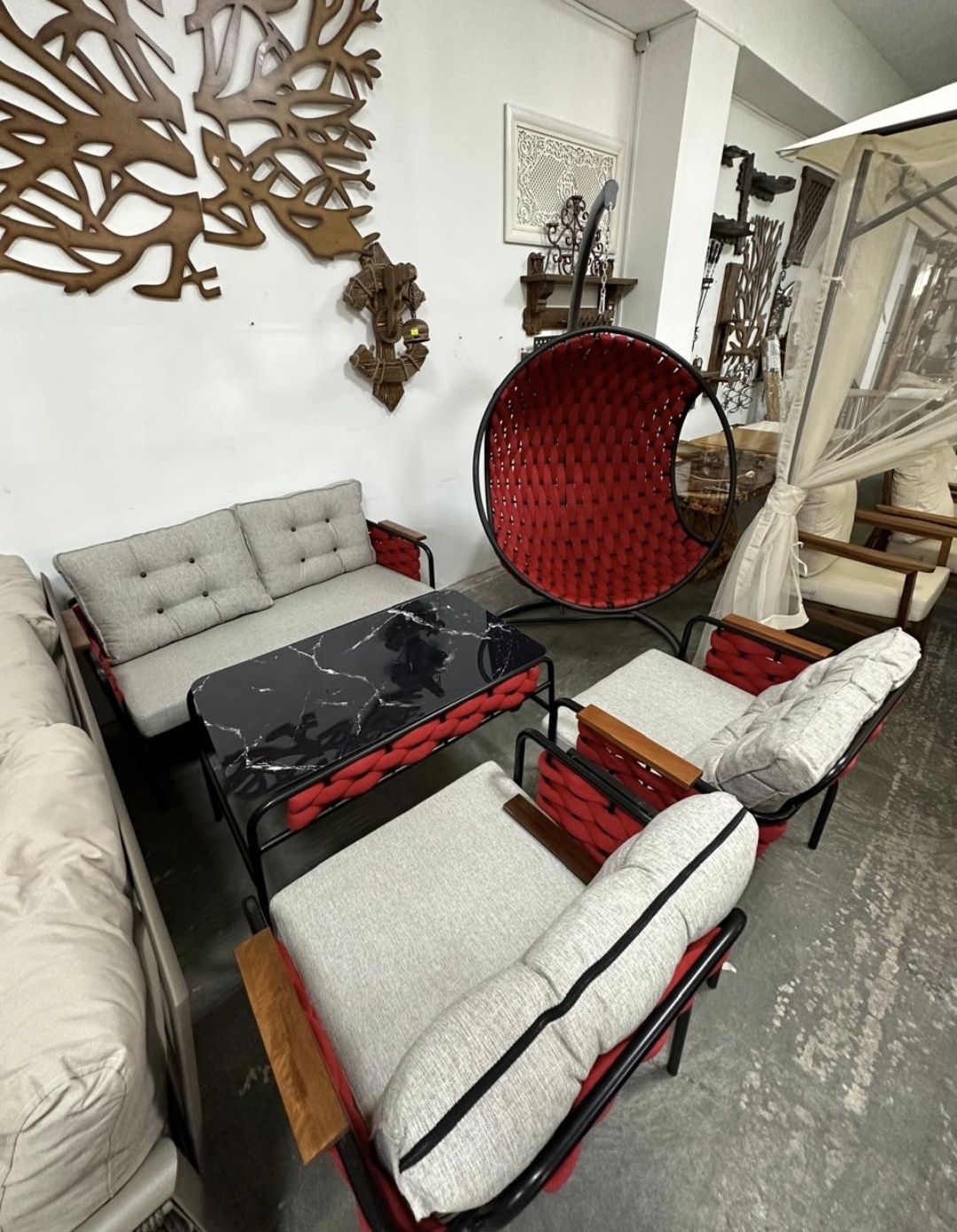 Турецкая садовая мебель качели диван стол и многое другое