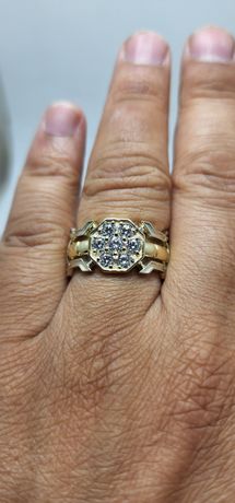 Кольцо Перстень камни из евро циркони высщего качества