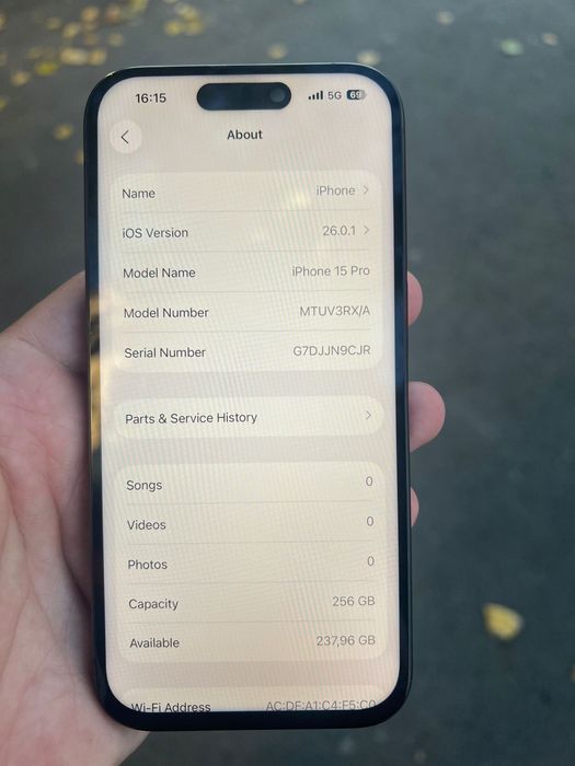 Iphone 15 pro 256gb neverlocked display schimbat