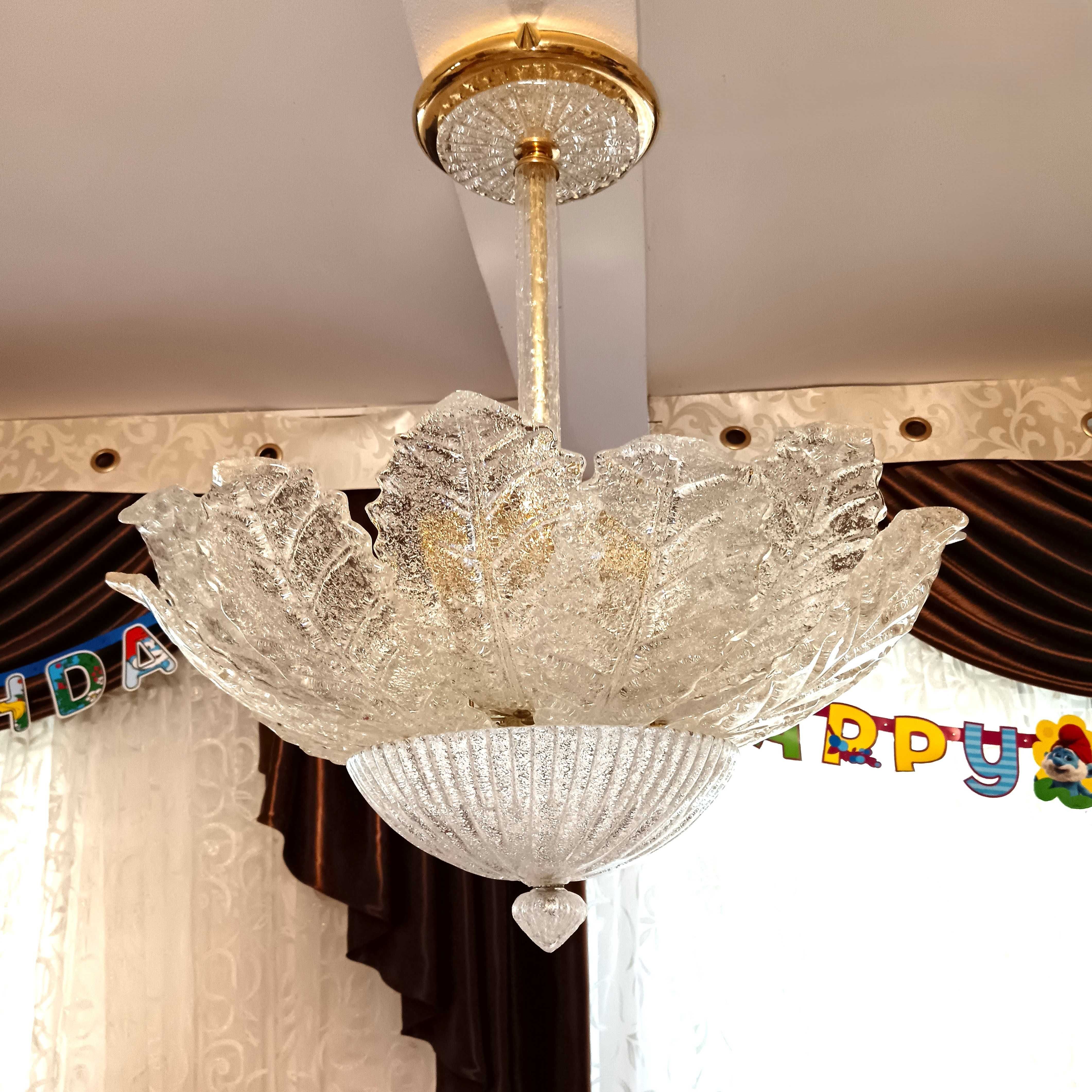 Candelabru, lustra, Art Deco, Barovier & Toso Murano, vintage