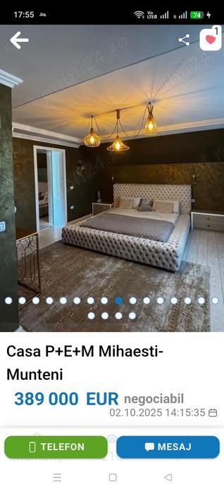 Vanzare casă în Mihăești,sat Munteni.