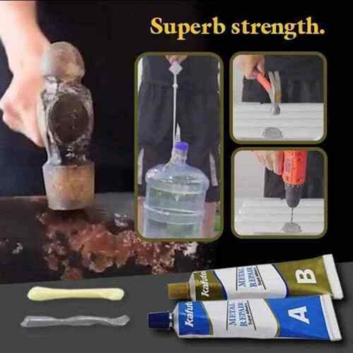 Мощно лепило за метал, стомана, керамика, дърво и др.