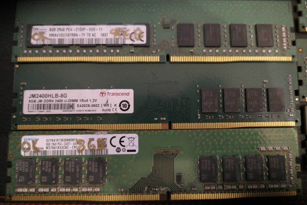 8 GB DDR4 Memorie Ram 4 GIGA Micron Crucial Hynix Transcend Samsung