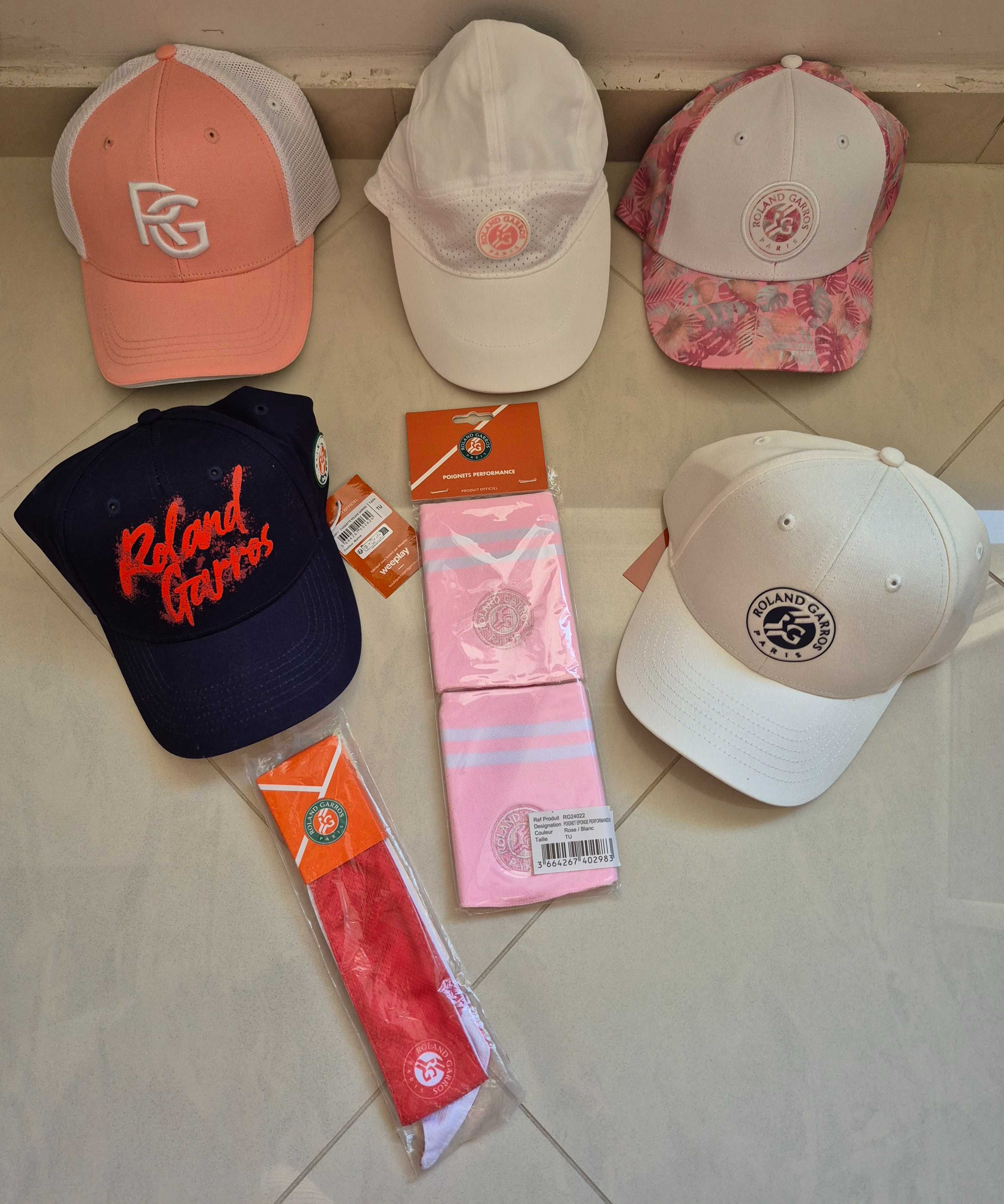 Екипировка Adidas, Lacoste, Nike, Head, Yonex, Roland Garros и други
