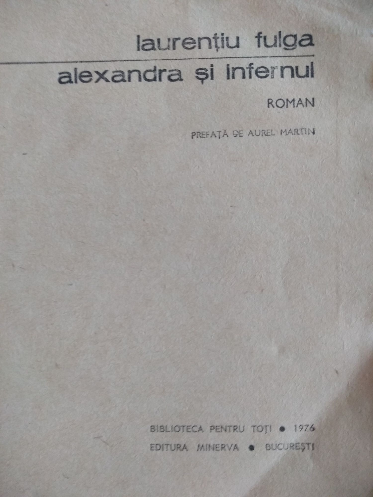 Alexandra și infernul - Laurențiu Fulga