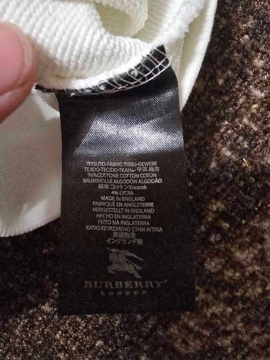 Burberry бял суитшърт с цип