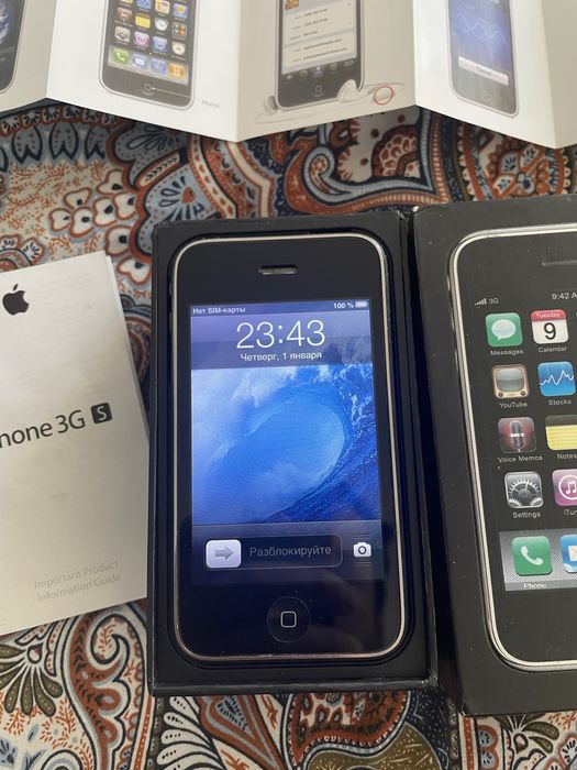  iPhone 3Gs 8gb ios 6.1.6 антиквариат раритет