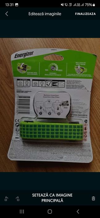 Lanterna cap Energizer cu baterii incluse