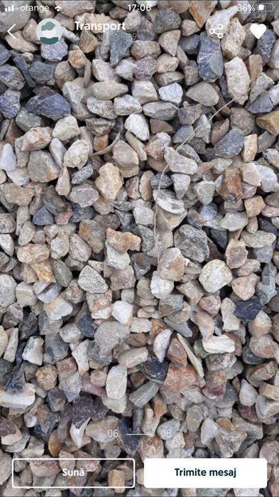 Transport nisip,balast,piatra concasata,pamant vegetal ,sort etc