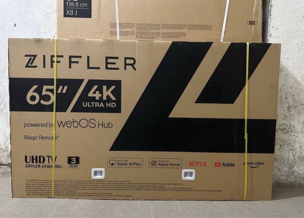 Телевизор Ziffler 55 UHD 4K smart TV QLED доставка бесплатно