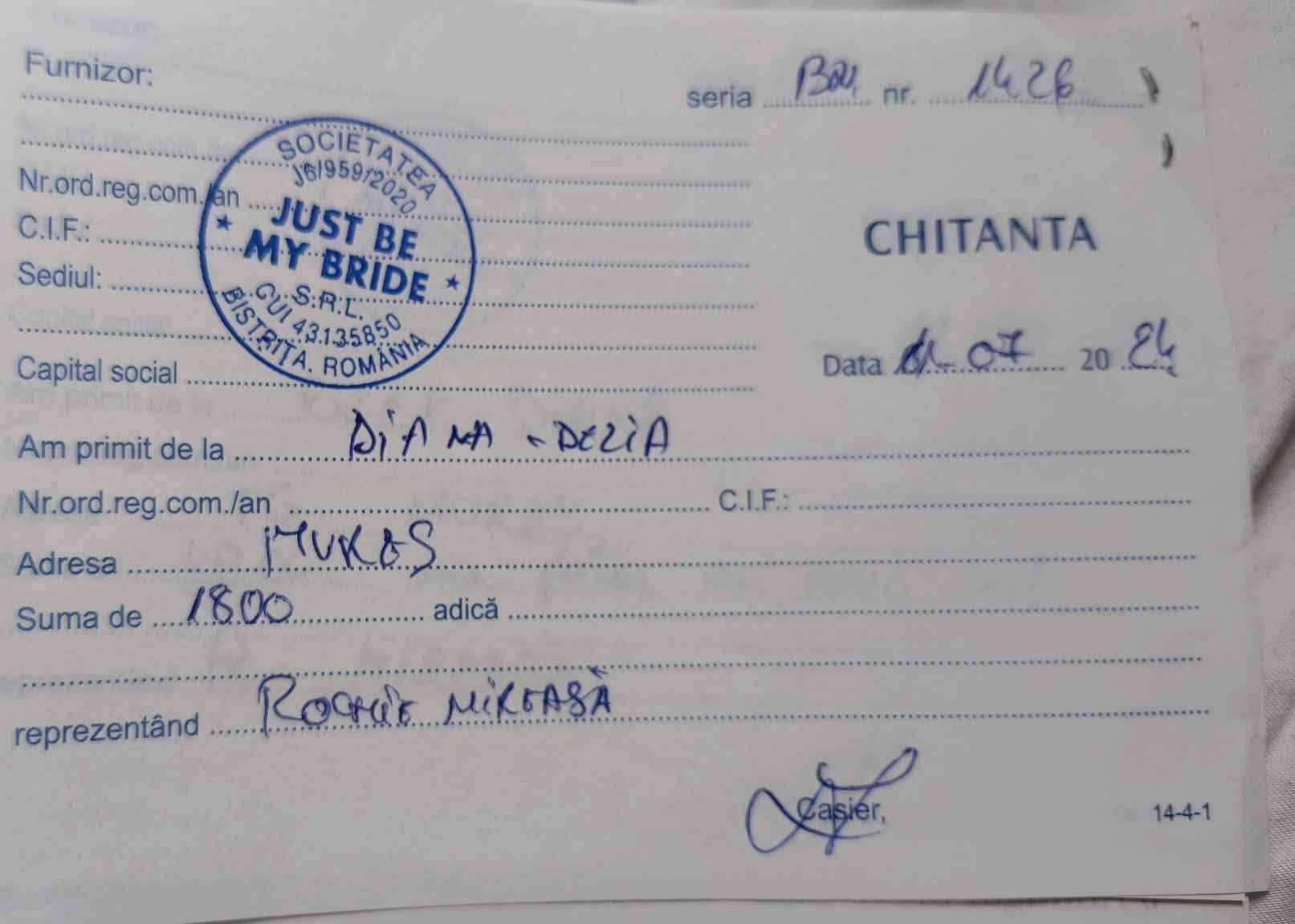 Vând rochie de mireasa