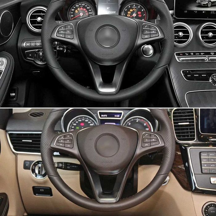 Хромиран панел на волана за Mercedes-Benz C E GLC CLS Class