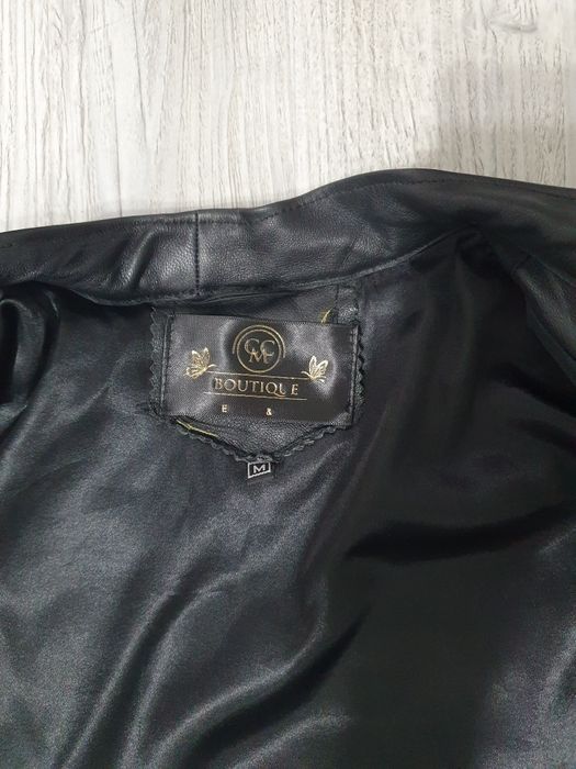 Palton din piele și blana naturala CCM Boutique