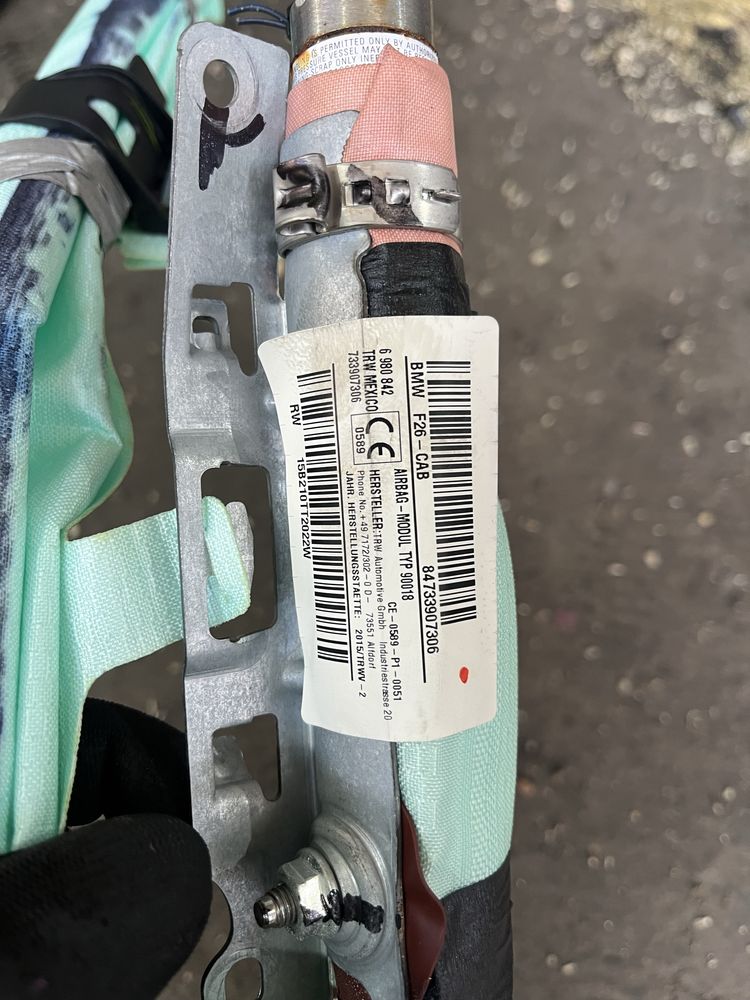 Аербег Завеса бмв х4 ф26 ( airbag zavesa bmw x4 f26 )