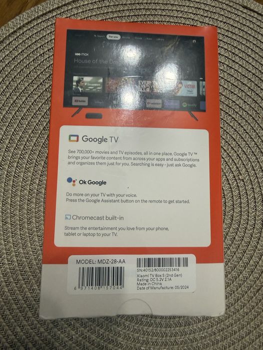 Xiaomi TV Box S 2nd Gen 4k - нов