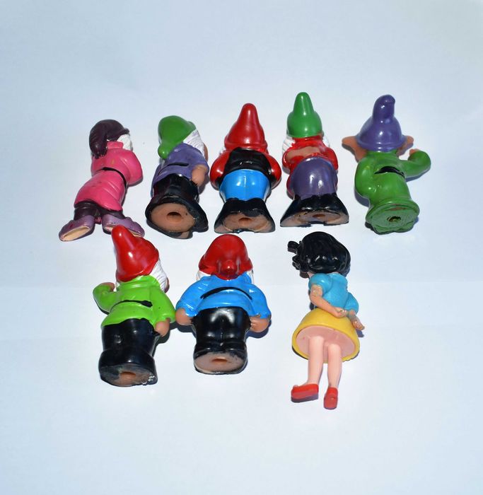 Играчки Снежанка и Седемте Джуджета Стари Колекционерски Фигурки