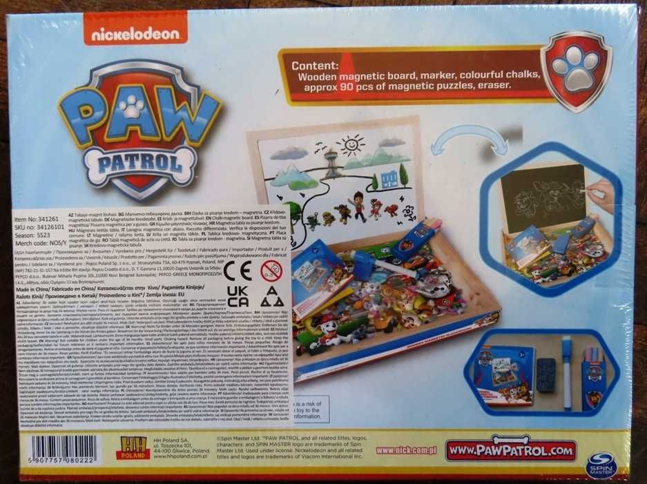 6 jucării îndemînare:pescuit,paw patrol,tablă magn.,puzzle,set lemn