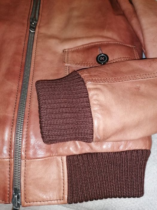 Geaca piele Benetton