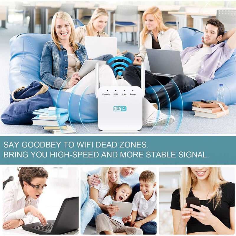 Wi-Fi усилвател рутер рипийтър MediaTek MT7628KN Wireless-N 300 Mbps