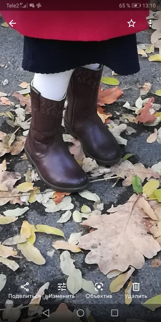Сапоги clarks для девочки