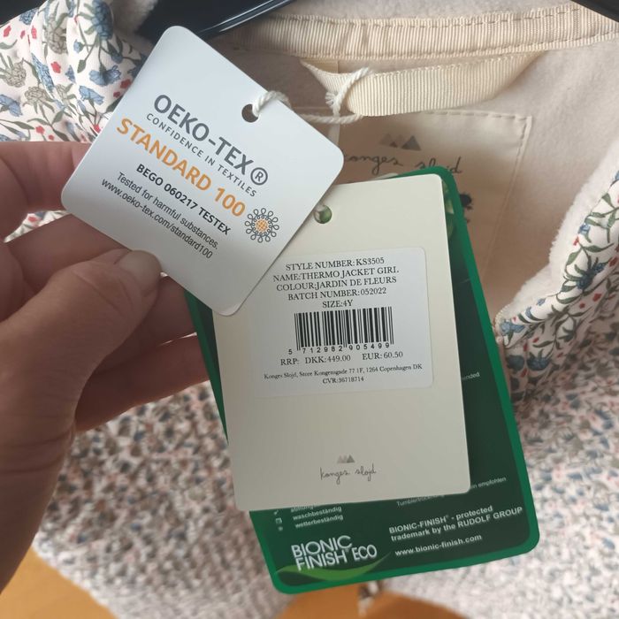 Преходно термо яке за момиче, 4г., Konges Sløjd, ново