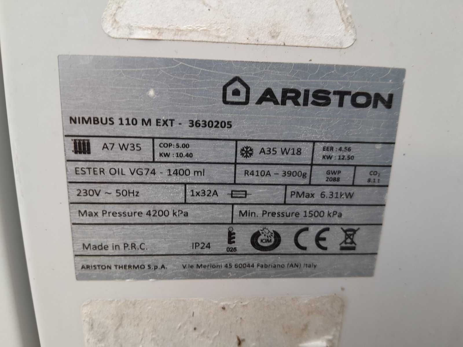 продавам термопомпа аристон нимбус 12,5 кв