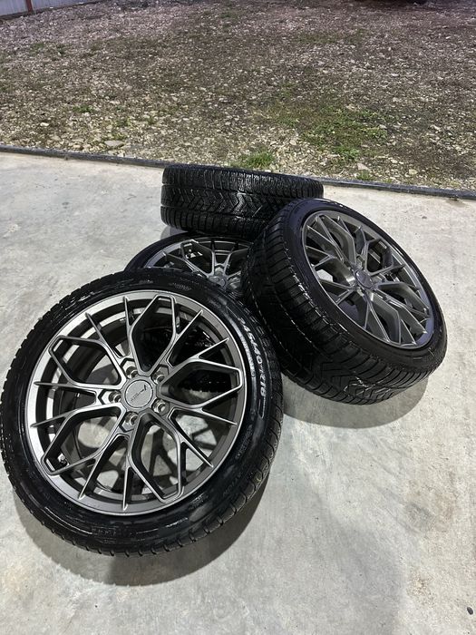 Jante 5x112 Audi/VW cu cauciucuri 245/40/18 de iarna pireli sottozero