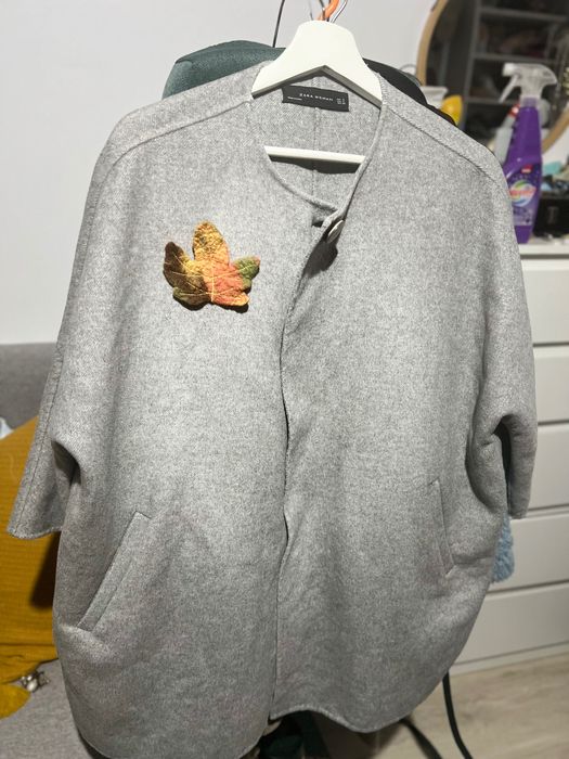 Set Zara jachetă oversize și pantaloni largi merg m ( talie 38)