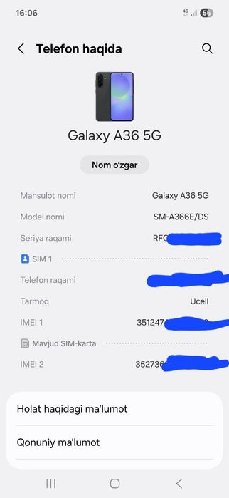 Samsung galaxy A36 5G