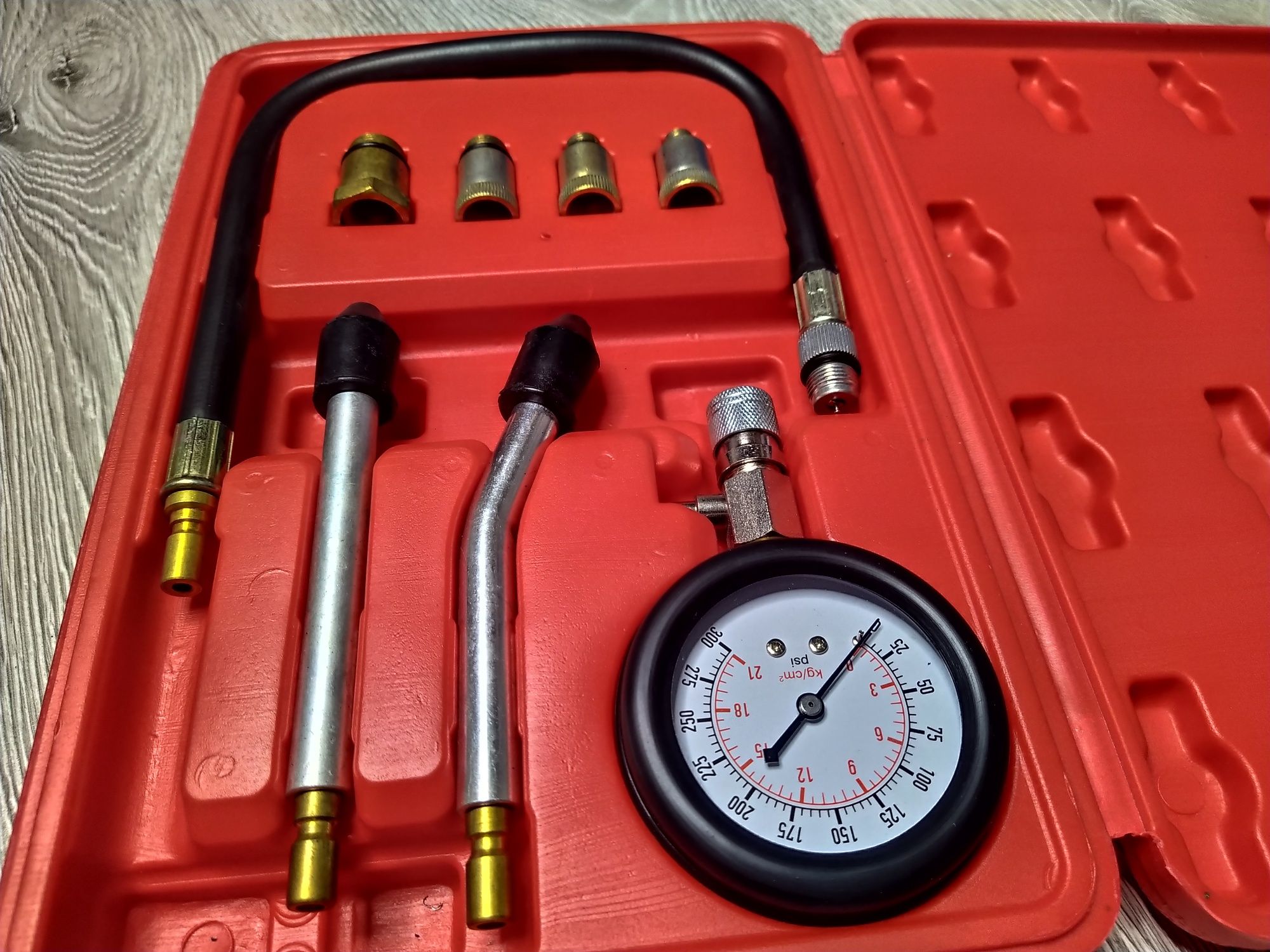 Kit de testare a compresiei pentru motor pe benzină, 8 piese