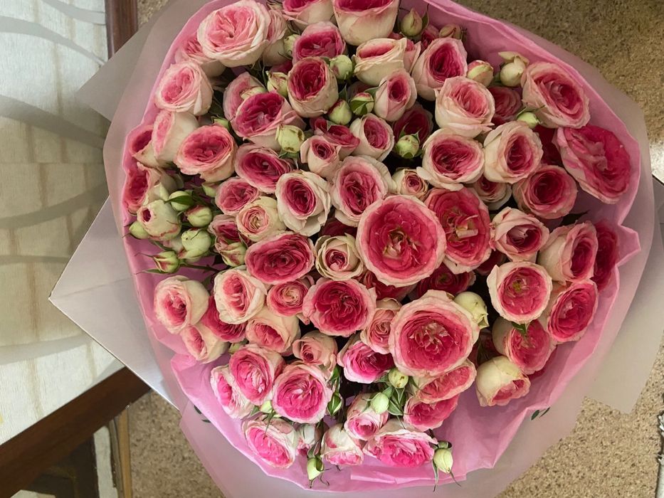 Цветы свежые за 17к