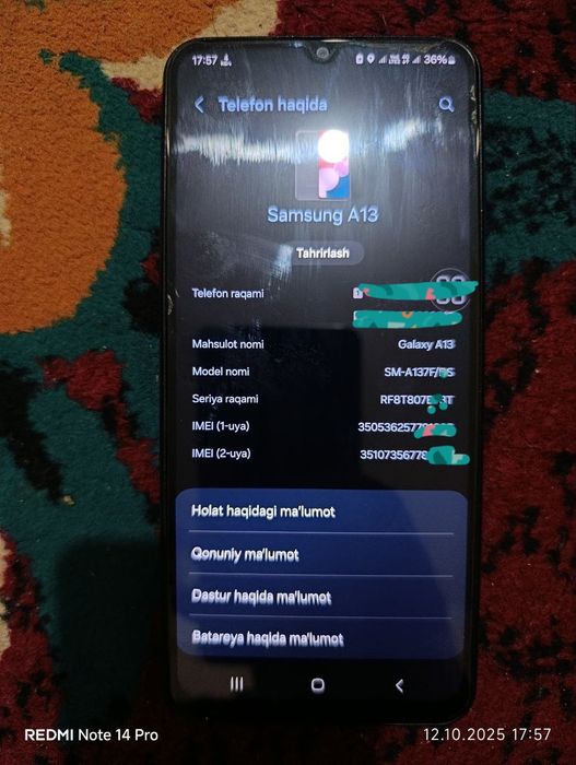 Samsung galaxy A 13