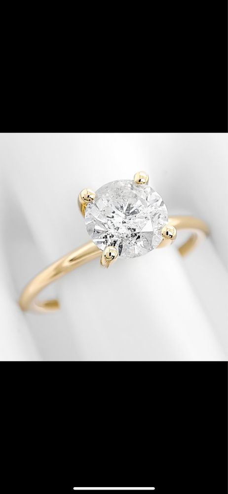 Годежен пръстен с натурален диамант 1 и 34 ct + IGI сертификат