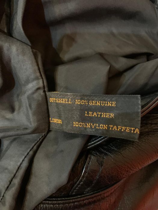 Pantaloni piele naturală lungi negri