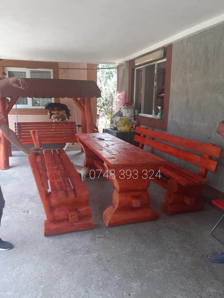 Set masa  terasă  gradina foișor  băncuțe scaune lemn