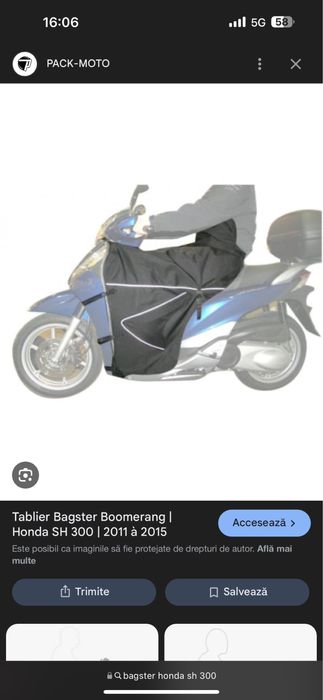 Honda sh 300 Protectie picioare Bagster