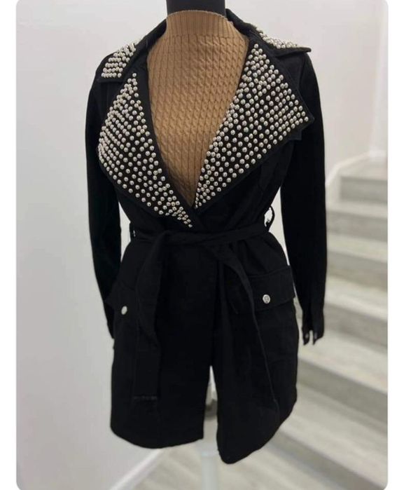 Sarafan tip sacou cu cordon