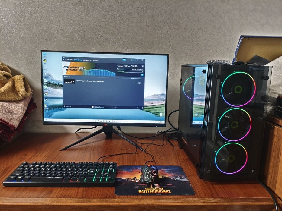 Мощный, игровой компьютер в сборе! Бесплатная доставка по Алматы!