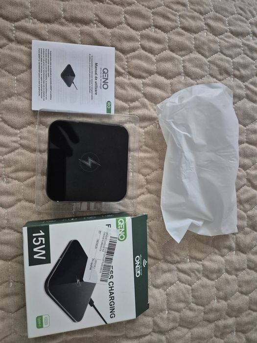 Incarcator Wireless QENO 15W Fast Charger