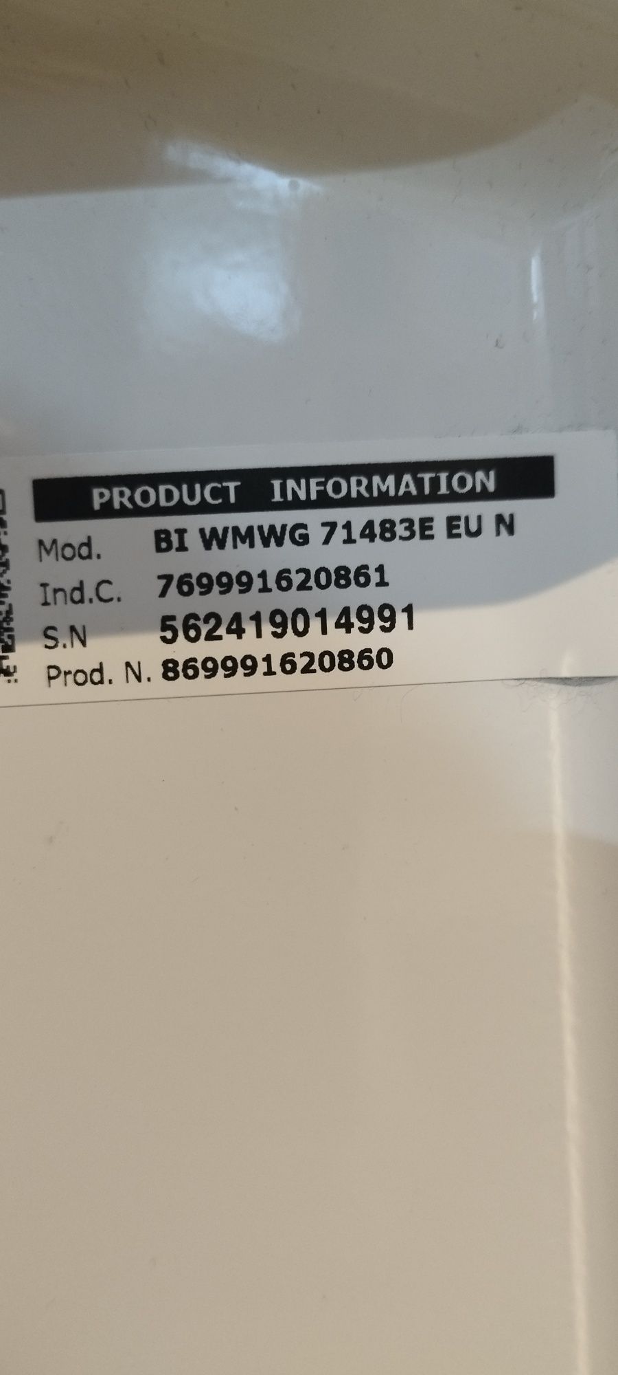 Пералня за вграждане Whirlpool BI WMWG 71483E EU N