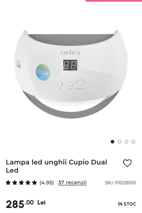 Lampa led unghii Cupio Dual Led