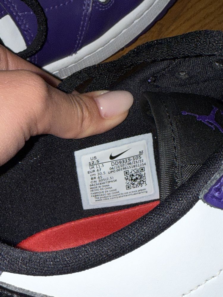 Air Jordan 1 Low Golf "Court Purple" (DD9315-105)