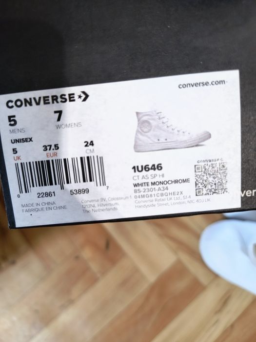 Кецове converse номер 37.5