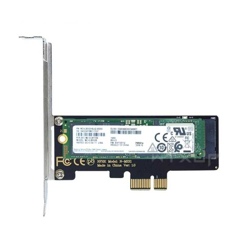 Преходник M.2 (M2) SSD NVME към PCI-E 3.0 x1 + Гаранция